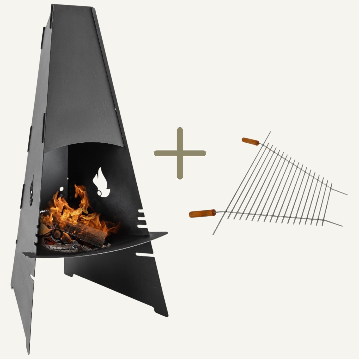 Aduro Udepejs inkl. grillrist, sort