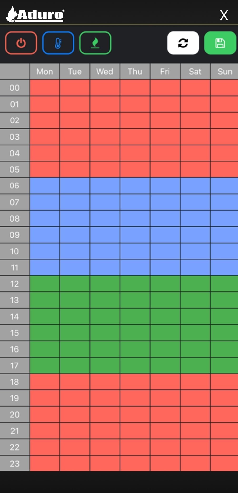 Urstyring i Aduro hybrid app