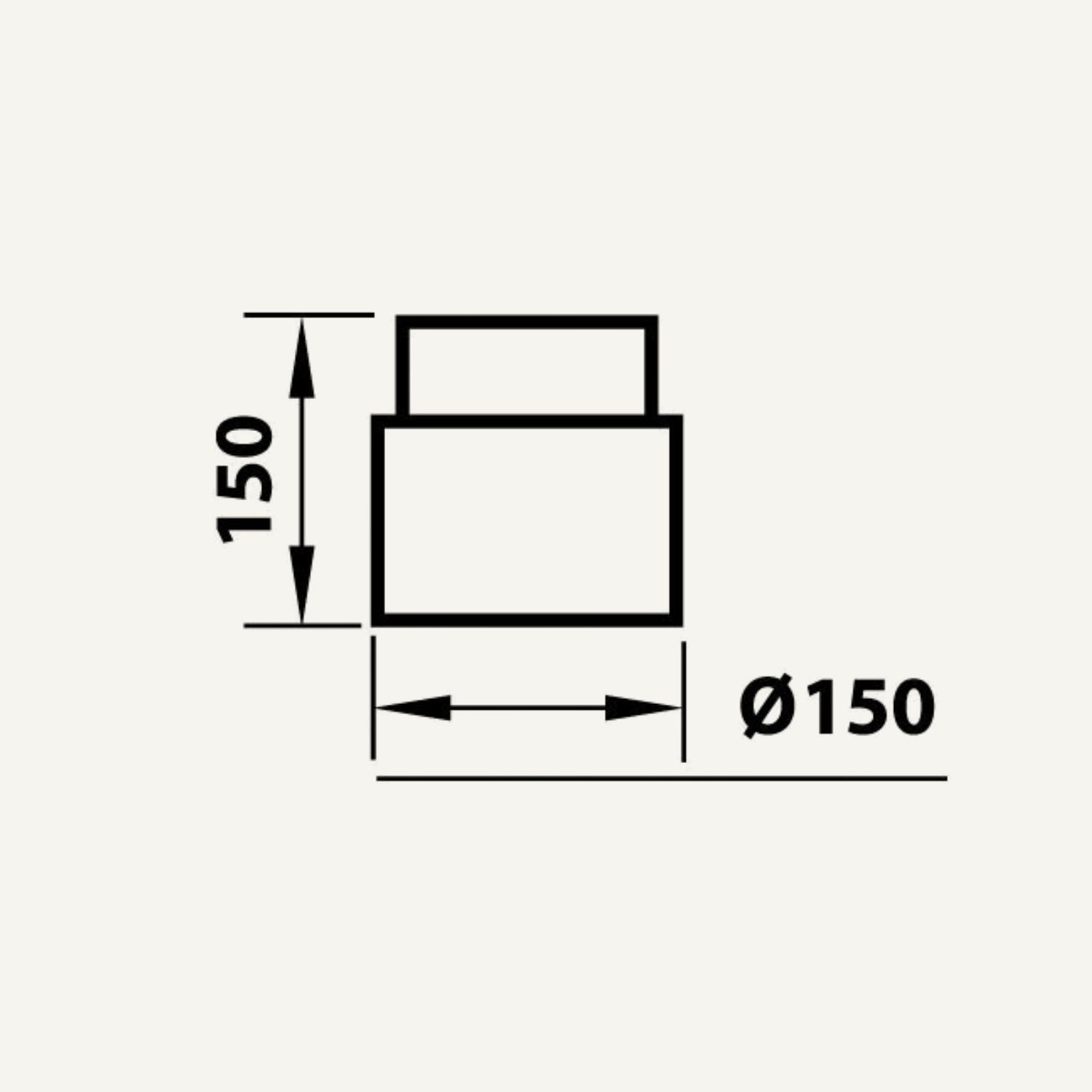Lige rør - 150 mm