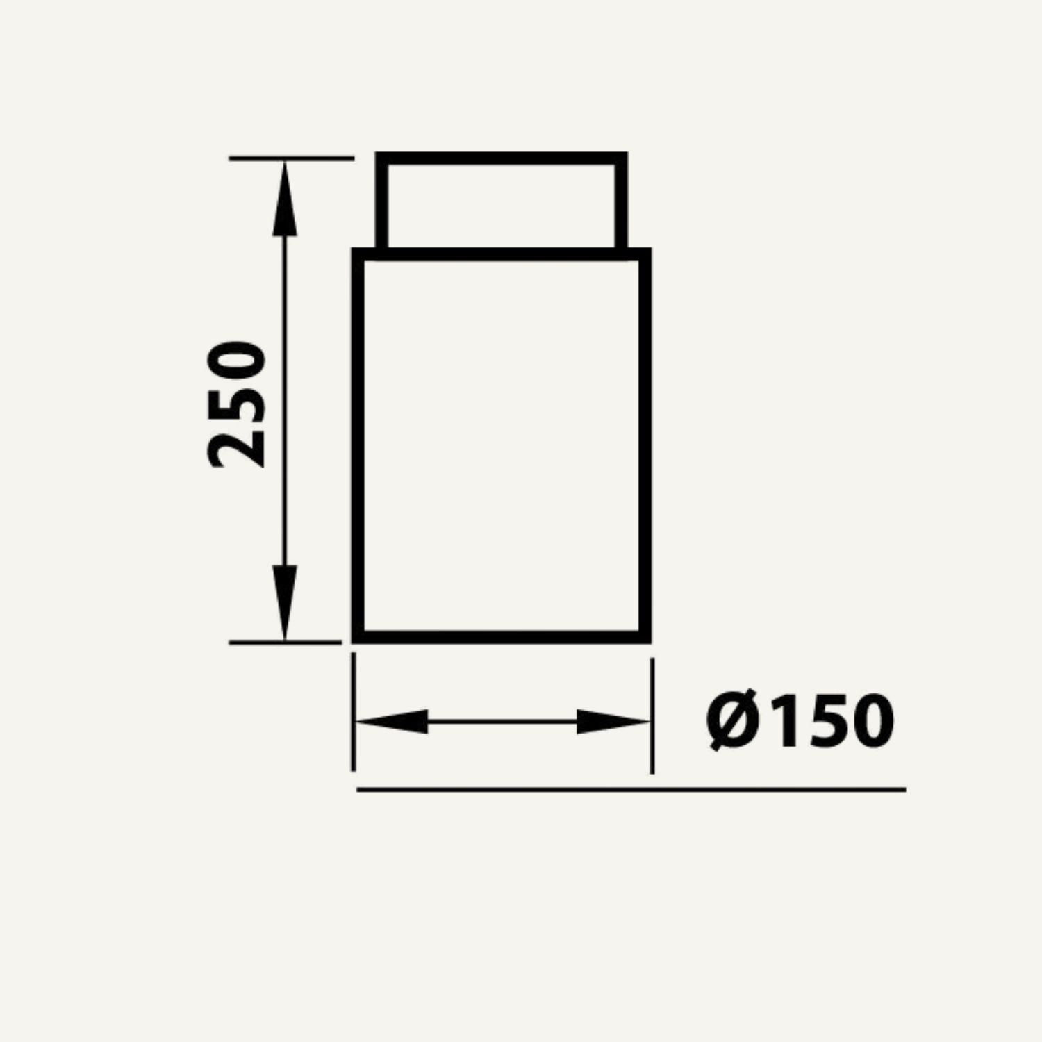 Lige rør - 250 mm