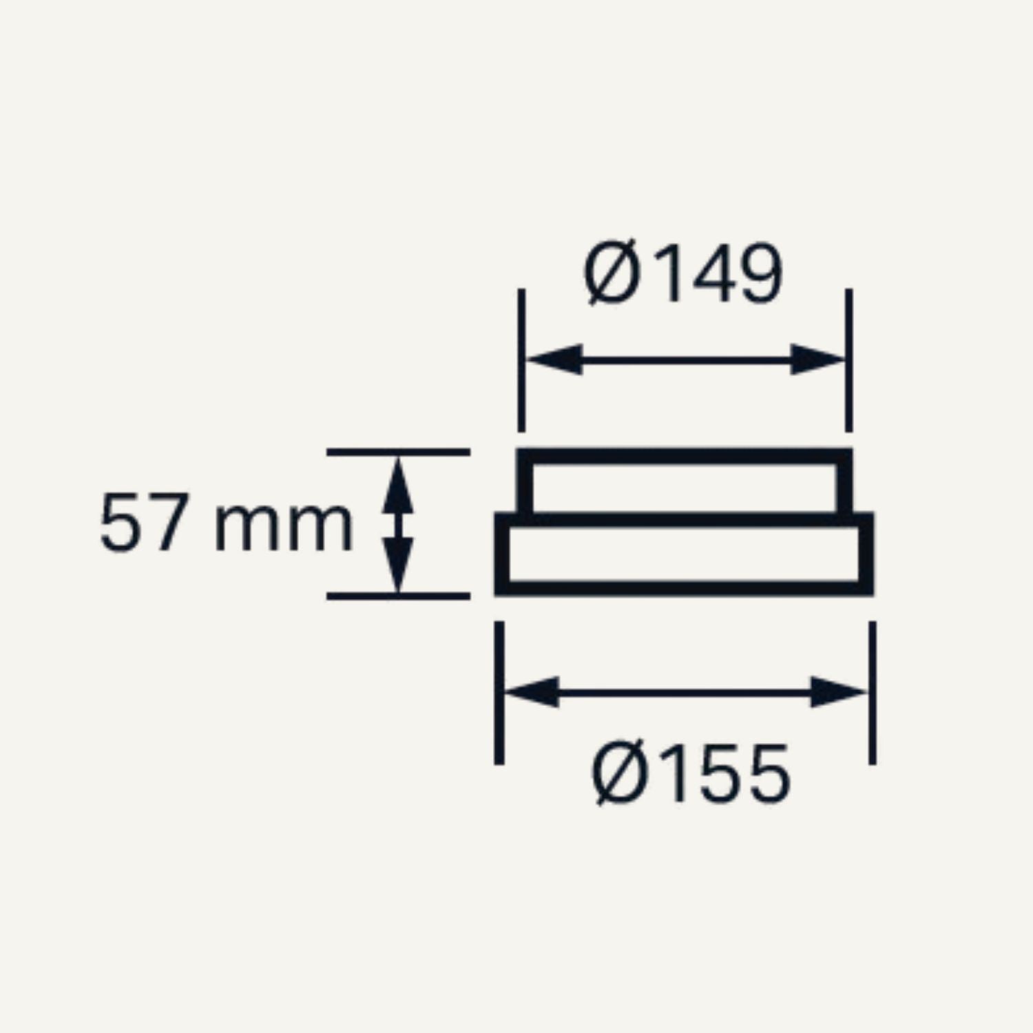Reduktion - ø149/ø155mm