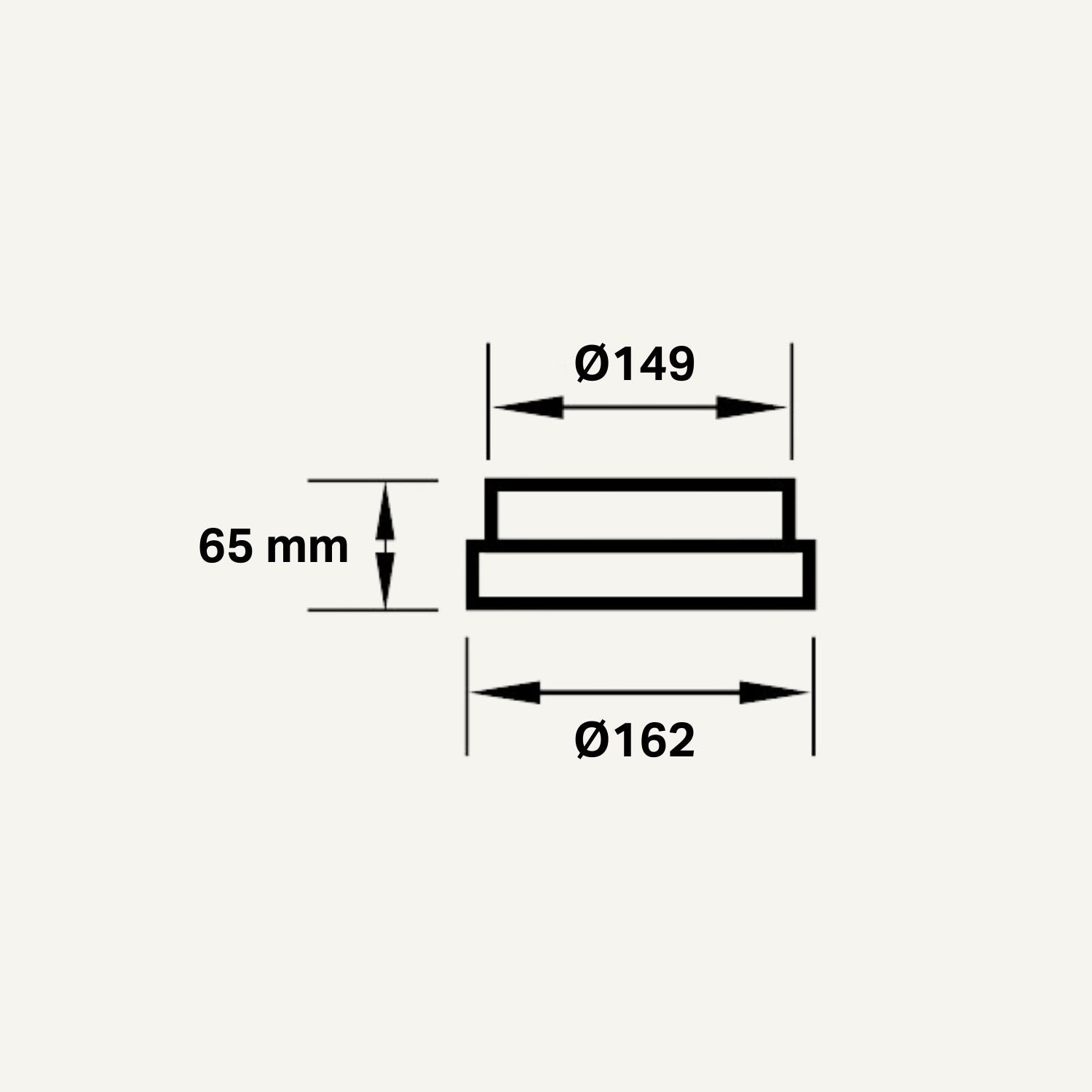 Reduktion - ø149/ø162mm