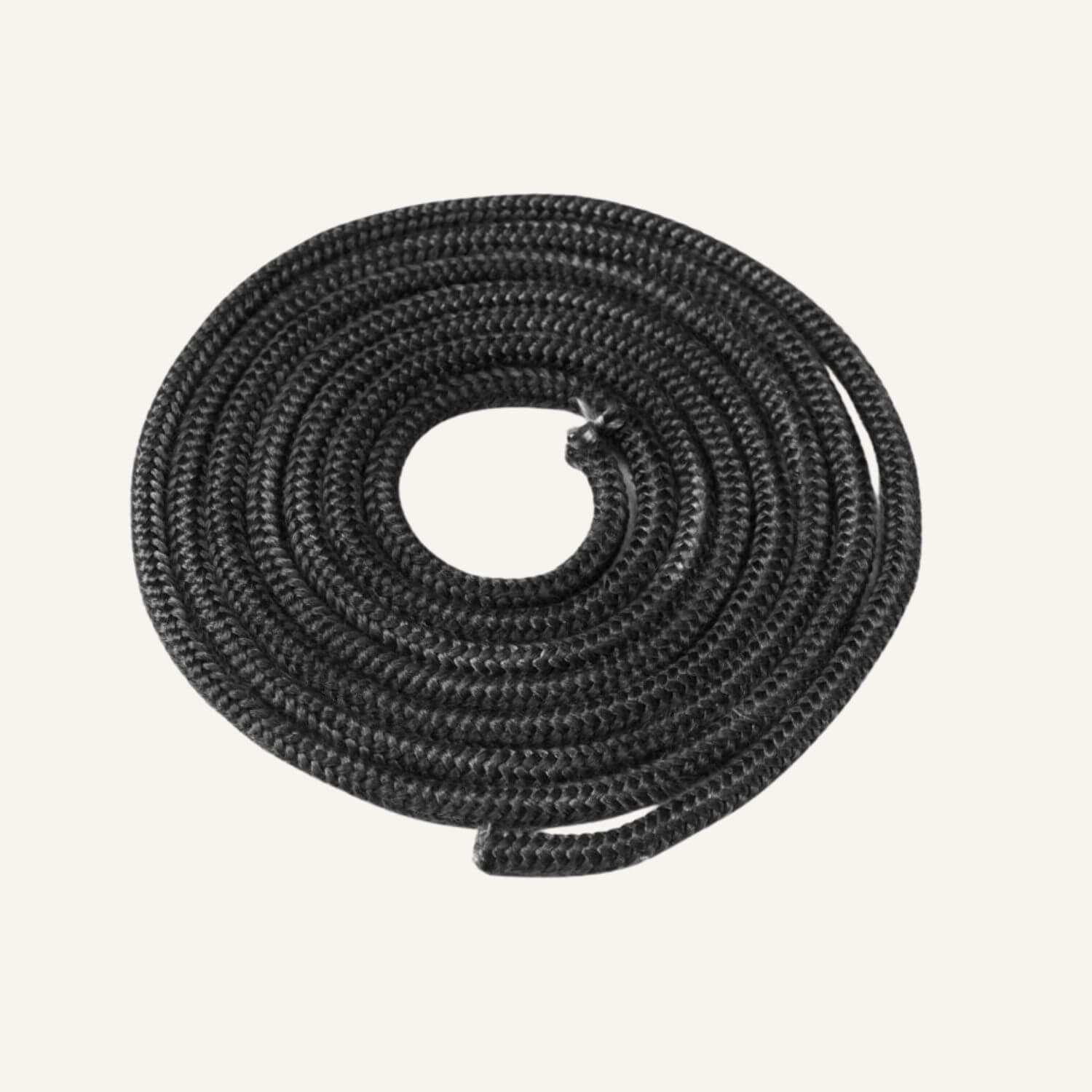 Glasfiberpakning, sort, rund ø6 mm