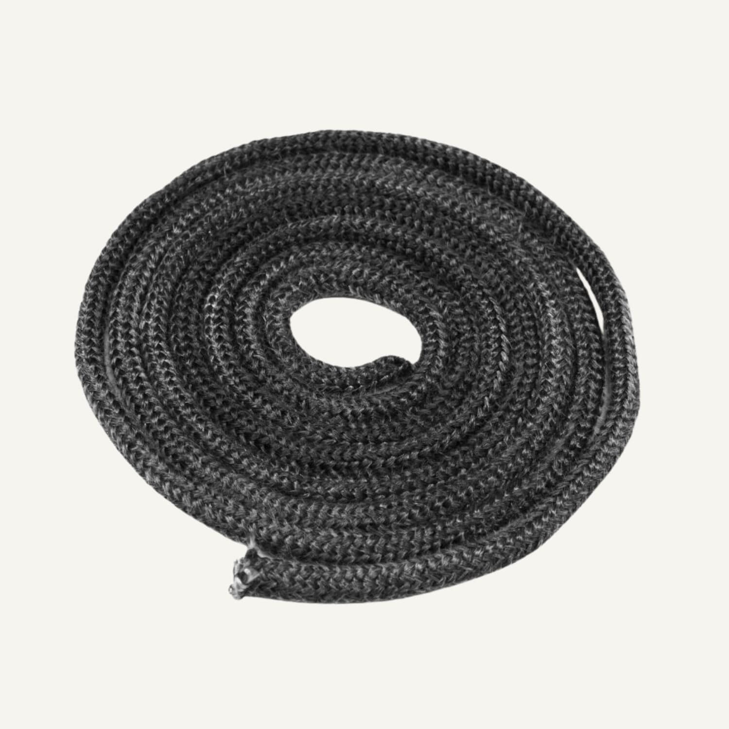 Glasfiberpakning, sort, rund ø8 mm