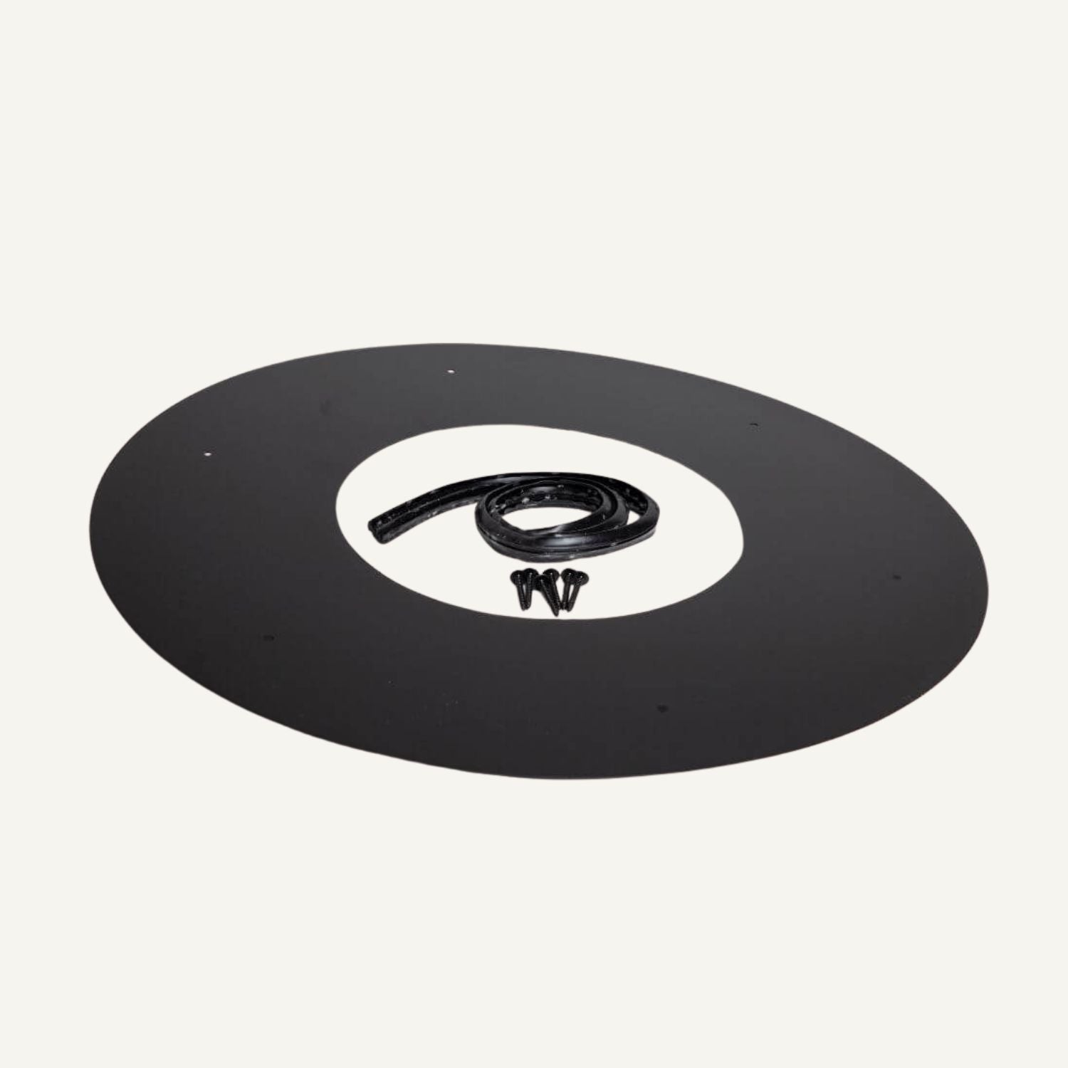 Loftkrave 0°, 150 mm, sort