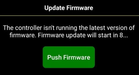 'Push firmware' i hybrid app