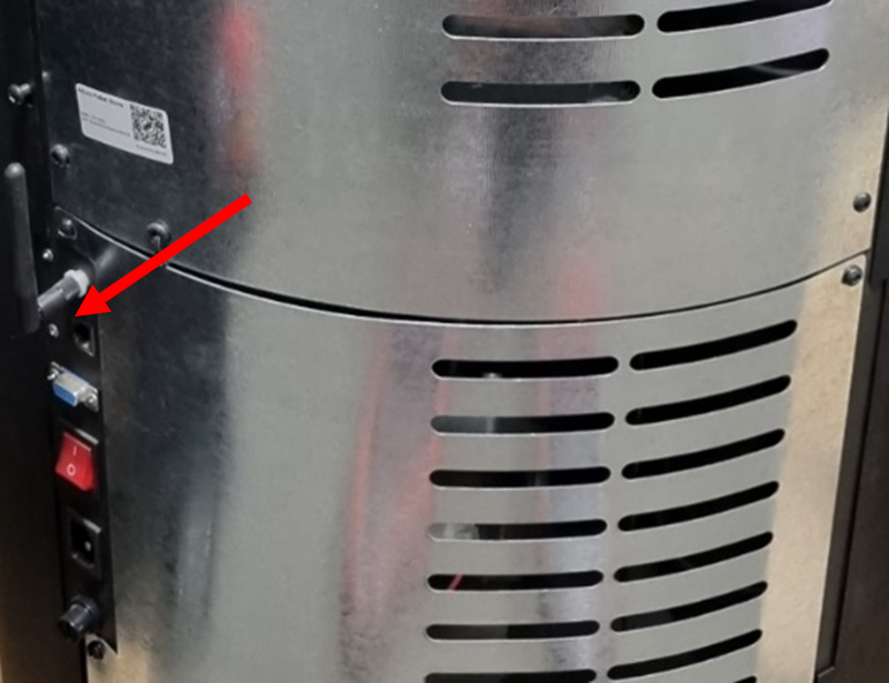 Markering af Wi-Fi modul På pilleovn